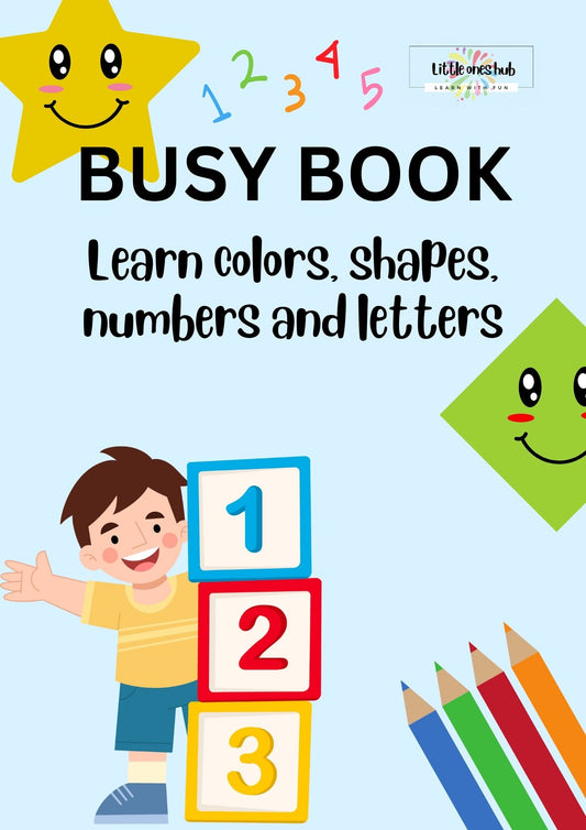 Busy Book - numbers, colors,shapes etc