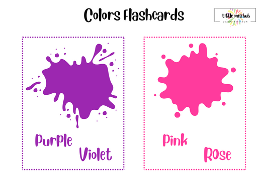 Flashcards Apprendre les Couleurs - bilingue (FR/EN)