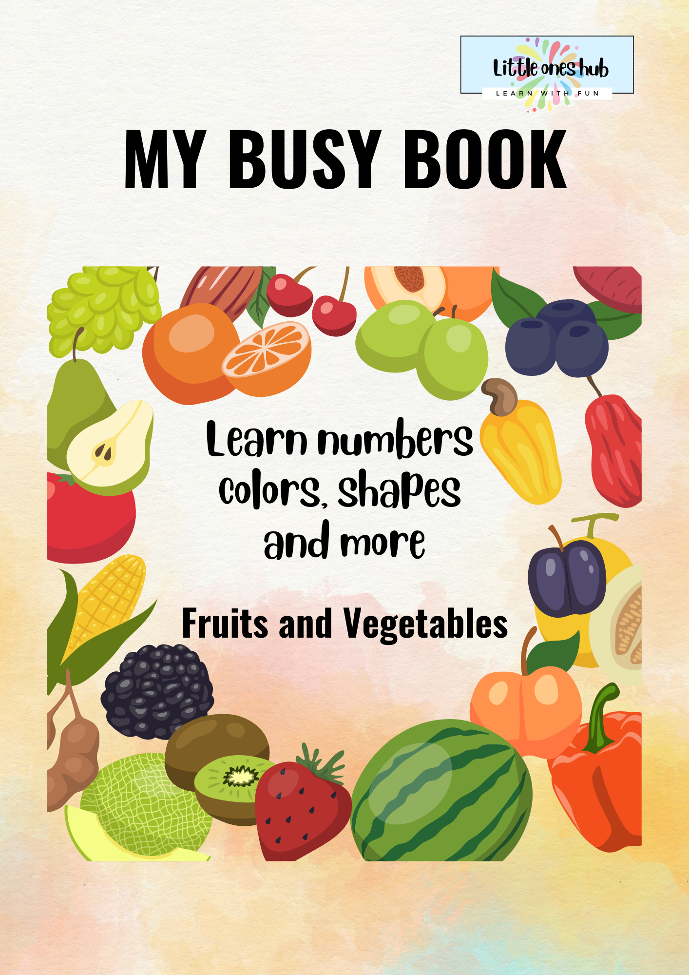 Busy Book - Fruit and vegetables theme