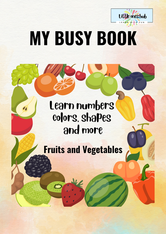 Busy Book - Fruit and vegetables theme