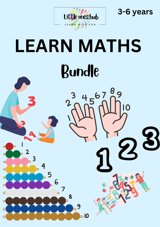 Learn Maths 3-6 Years old - BUNDLE