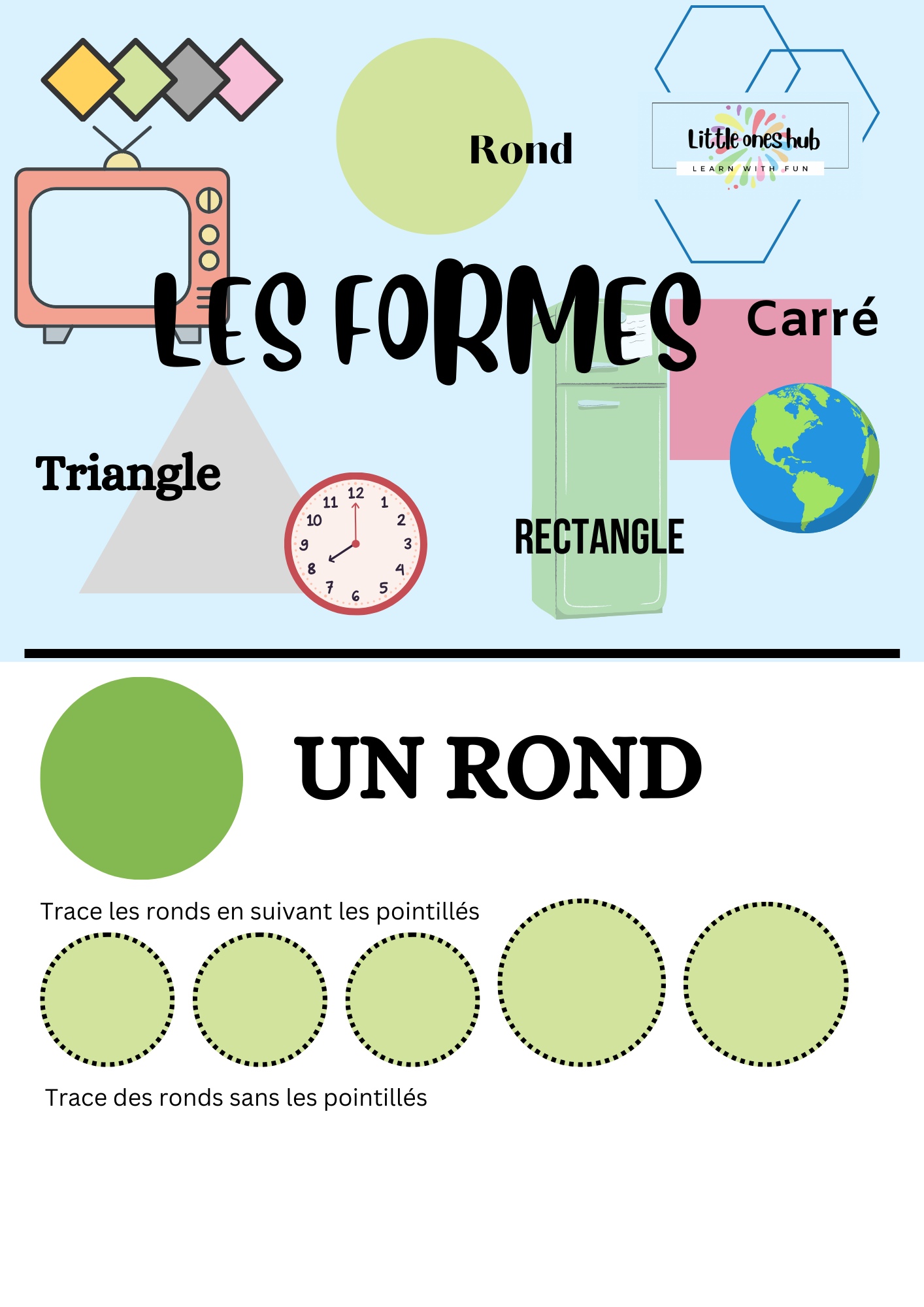 Apprends les formes - livret d'écriture