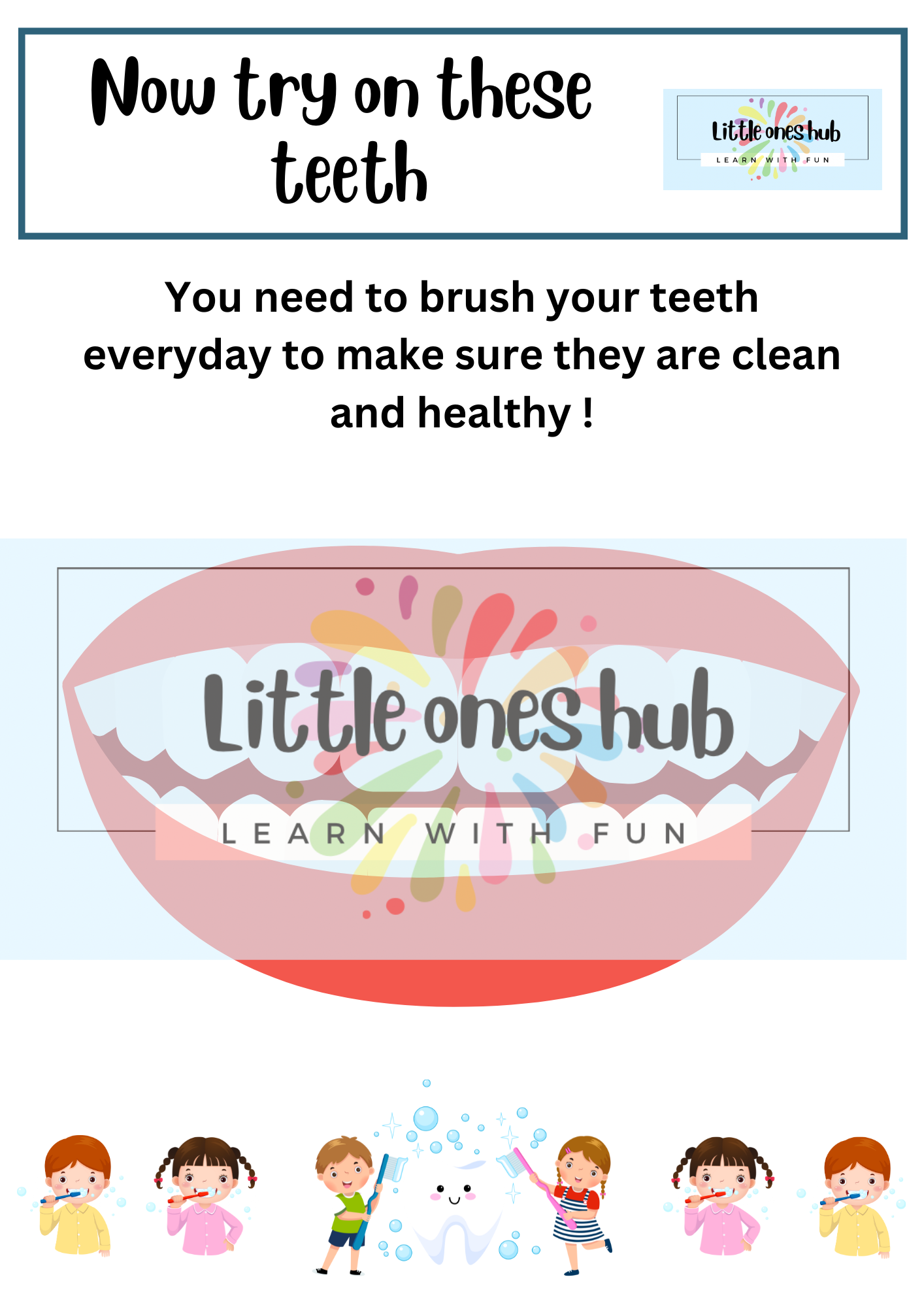 Brush the monster's teeth