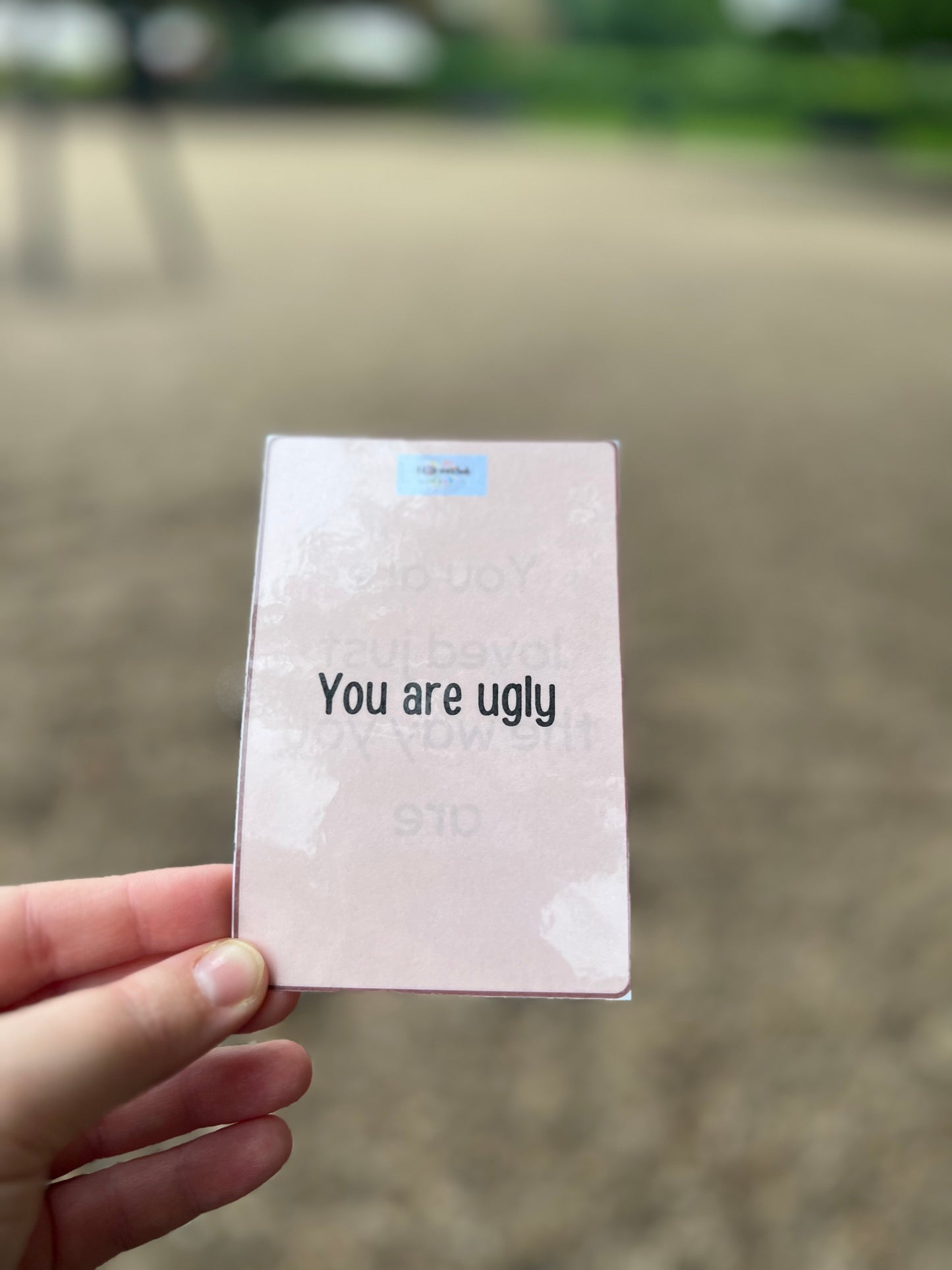 Compliments and criticism cards