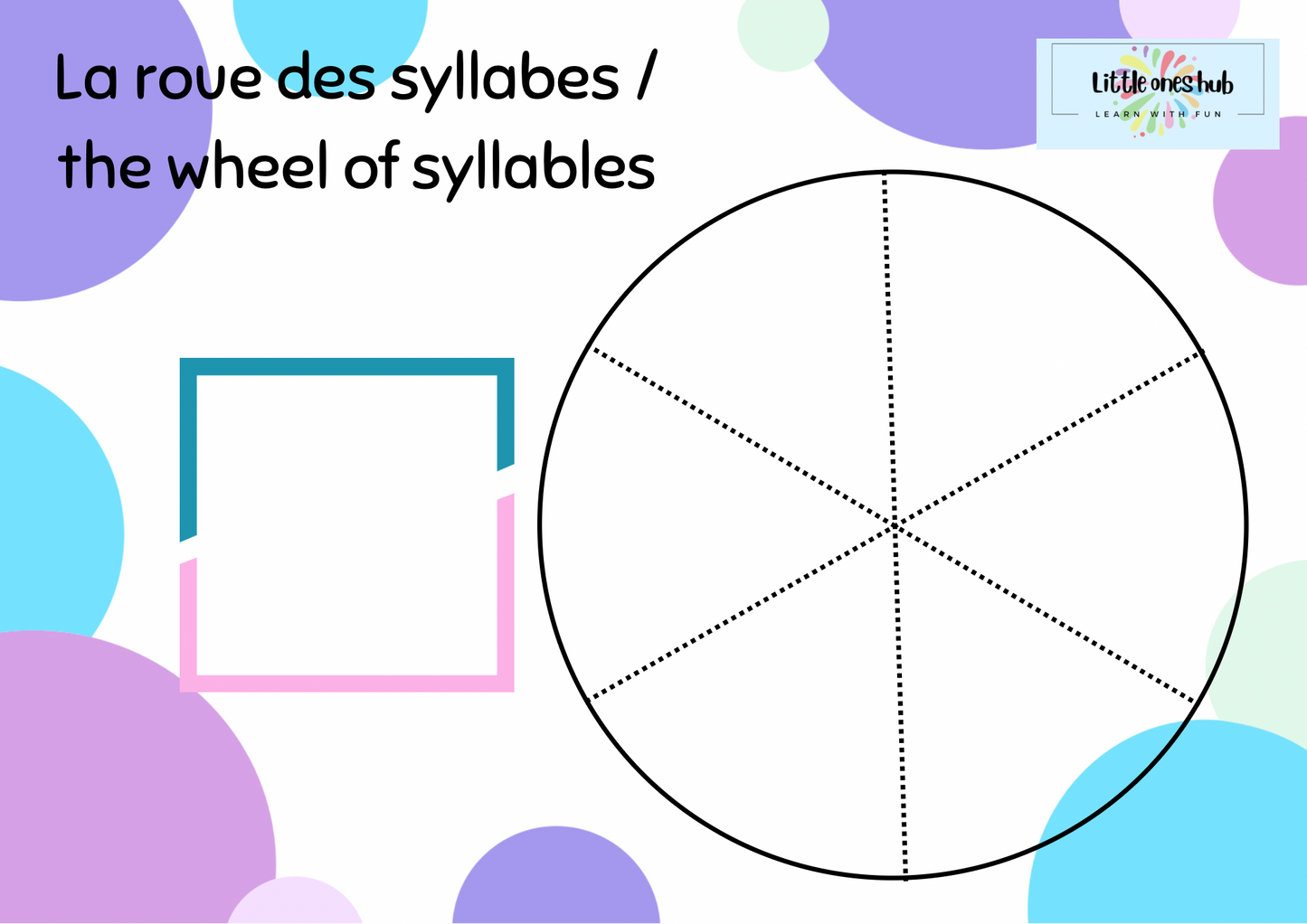 La roue des syllabes/ the wheel of syllables