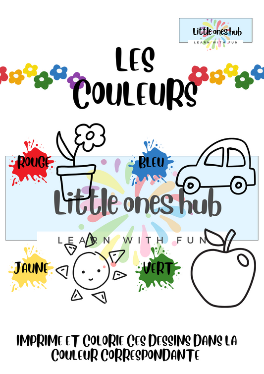 Apprendre les couleurs - coloriage